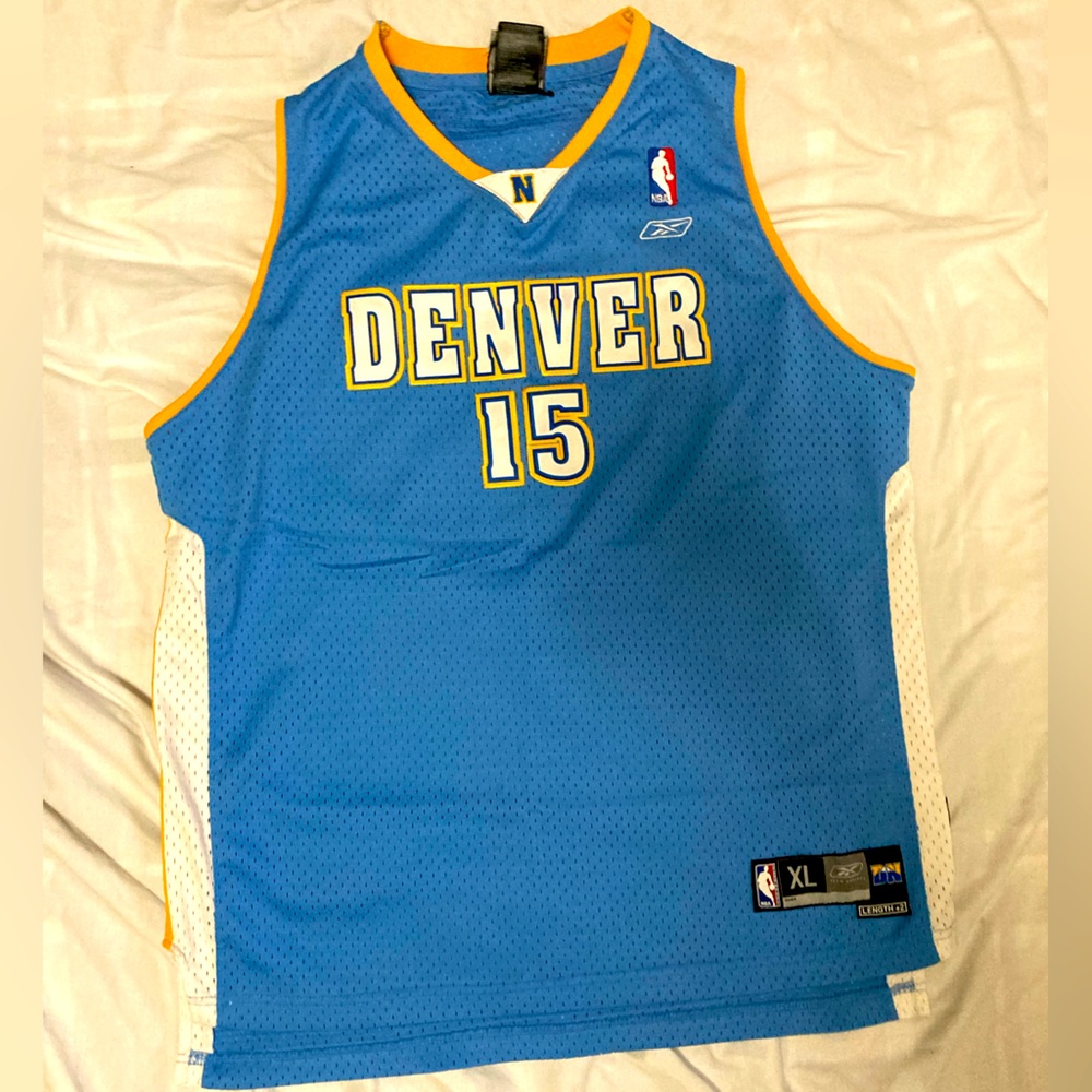 Vintage Reebok Carmelo Anthony Denver Nuggets  Jersey Boy Sz XL 18-20 Sz M 4 Men